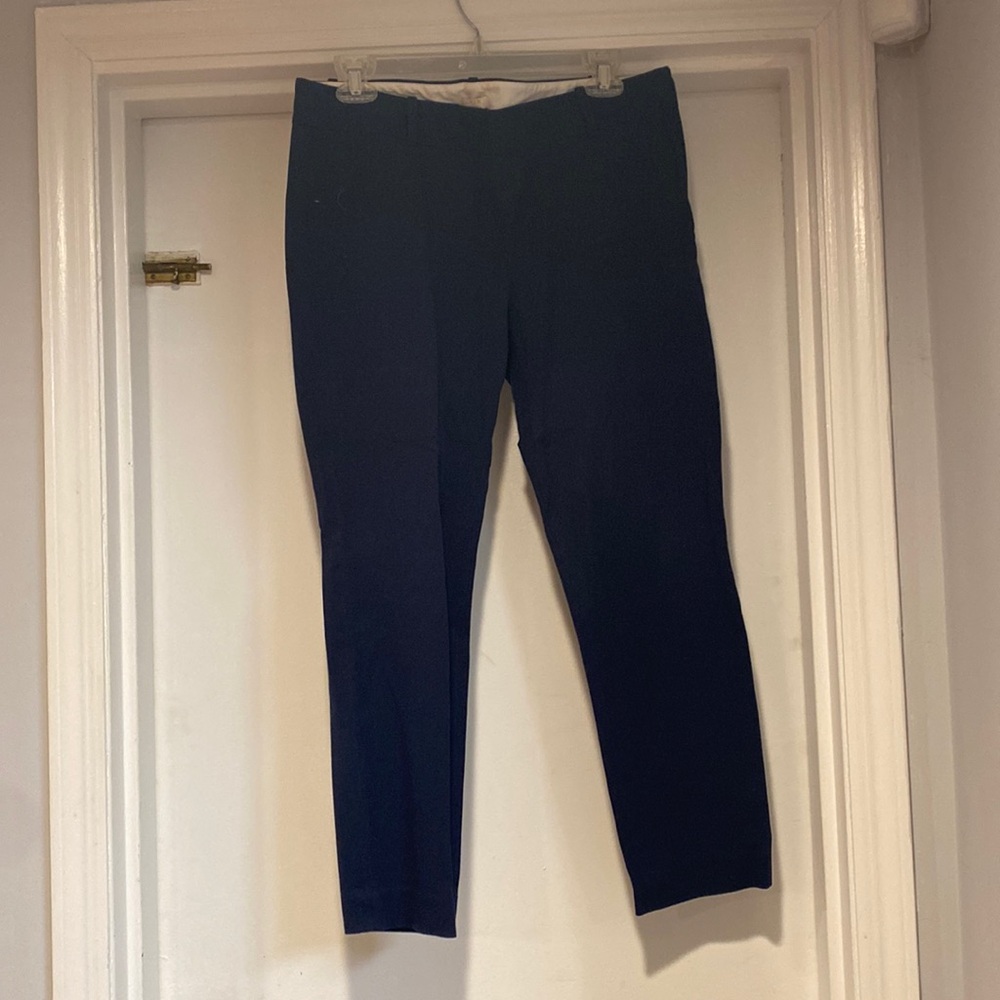 J. crew stretch navy ankle pants, size 8.